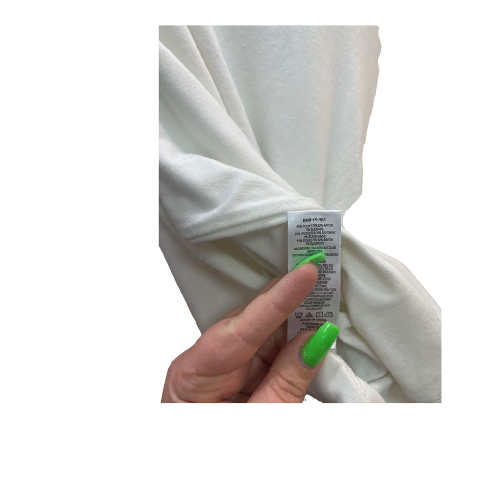 Good American wrapped waist tie around long sleeve top NWT sz 2 - Picture 4 of 5